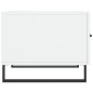 vidaXL Tavolino da Salotto Bianco Lucido 50x50x40 cm Legno Multistrato