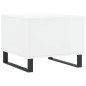 vidaXL Tavolino da Salotto Bianco Lucido 50x50x40 cm Legno Multistrato