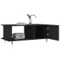 vidaXL Tavolino da Salotto Nero 90x50x40 cm in Legno Multistrato