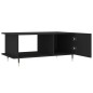 vidaXL Tavolino da Salotto Nero 90x50x40 cm in Legno Multistrato