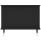 vidaXL Tavolino da Salotto Nero 90x50x40 cm in Legno Multistrato