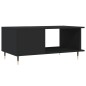 vidaXL Tavolino da Salotto Nero 90x50x40 cm in Legno Multistrato