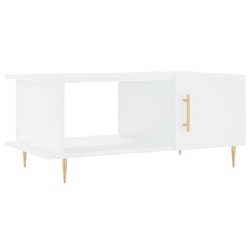 vidaXL Tavolino da Salotto Bianco 90x50x40 cm in Legno Multistrato