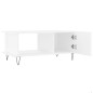 vidaXL Tavolino da Salotto Bianco 90x50x40 cm in Legno Multistrato