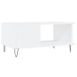vidaXL Tavolino da Salotto Bianco 90x50x40 cm in Legno Multistrato