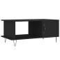 vidaXL Tavolino da Salotto Nero 90x50x40 cm in Legno Multistrato