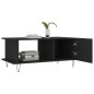 vidaXL Tavolino da Salotto Nero 90x50x40 cm in Legno Multistrato