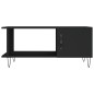 vidaXL Tavolino da Salotto Nero 90x50x40 cm in Legno Multistrato