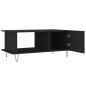 vidaXL Tavolino da Salotto Nero 90x50x40 cm in Legno Multistrato