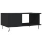 vidaXL Tavolino da Salotto Nero 90x50x40 cm in Legno Multistrato
