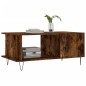 vidaXL Tavolino da Salotto Rovere Fumo 90x50x40cm in Legno Multistrato