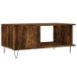vidaXL Tavolino da Salotto Rovere Fumo 90x50x40cm in Legno Multistrato