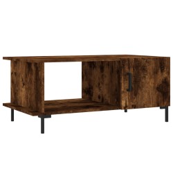 vidaXL Tavolino da Salotto Rovere Fumo 90x50x40cm in Legno Multistrato
