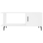 vidaXL Tavolino da Salotto Bianco 90x50x40 cm in Legno Multistrato