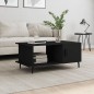 vidaXL Tavolino da Salotto Nero 90x50x40 cm in Legno Multistrato