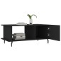 vidaXL Tavolino da Salotto Nero 90x50x40 cm in Legno Multistrato