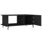 vidaXL Tavolino da Salotto Nero 90x50x40 cm in Legno Multistrato