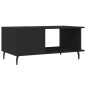 vidaXL Tavolino da Salotto Nero 90x50x40 cm in Legno Multistrato