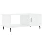 vidaXL Tavolino da Salotto Bianco Lucido 90x50x40 cm Legno Multistrato