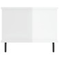vidaXL Tavolino da Salotto Bianco Lucido 90x50x40 cm Legno Multistrato