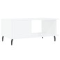 vidaXL Tavolino da Salotto Bianco Lucido 90x50x40 cm Legno Multistrato