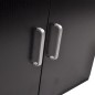 Mobili da Bagno con Lavabo Set 9 pz Nero Mobili da Bagno con Lavabo Set 9 pz Nero