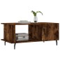 vidaXL Tavolino da Salotto Rovere Fumo 90x50x40cm in Legno Multistrato