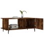 vidaXL Tavolino da Salotto Rovere Fumo 90x50x40cm in Legno Multistrato