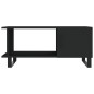 vidaXL Tavolino da Salotto Nero 90x50x40 cm in Legno Multistrato