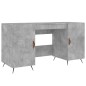 vidaXL Scrivania Grigio Cemento 140x50x75 cm in Legno Multistrato vidaXL Scrivania Grigio Cemento 140x50x75 cm in Legno Multistrato