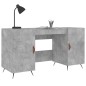 vidaXL Scrivania Grigio Cemento 140x50x75 cm in Legno Multistrato vidaXL Scrivania Grigio Cemento 140x50x75 cm in Legno Multistrato