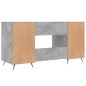 vidaXL Scrivania Grigio Cemento 140x50x75 cm in Legno Multistrato vidaXL Scrivania Grigio Cemento 140x50x75 cm in Legno Multistrato