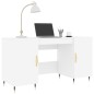 vidaXL Scrivania Bianca 140x50x75 cm in Legno Multistrato vidaXL Scrivania Bianca 140x50x75 cm in Legno Multistrato