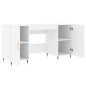 vidaXL Scrivania Bianca 140x50x75 cm in Legno Multistrato vidaXL Scrivania Bianca 140x50x75 cm in Legno Multistrato
