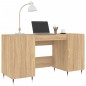 vidaXL Scrivania Rovere Sonoma 140x50x75 cm in Legno Multistrato vidaXL Scrivania Rovere Sonoma 140x50x75 cm in Legno Multistrato