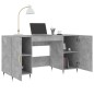 vidaXL Scrivania Grigio Cemento 140x50x75 cm in Legno Multistrato vidaXL Scrivania Grigio Cemento 140x50x75 cm in Legno Multistrato
