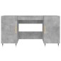 vidaXL Scrivania Grigio Cemento 140x50x75 cm in Legno Multistrato vidaXL Scrivania Grigio Cemento 140x50x75 cm in Legno Multistrato