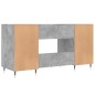 vidaXL Scrivania Grigio Cemento 140x50x75 cm in Legno Multistrato vidaXL Scrivania Grigio Cemento 140x50x75 cm in Legno Multistrato
