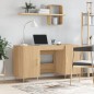 vidaXL Scrivania Rovere Sonoma 140x50x75 cm in Legno Multistrato vidaXL Scrivania Rovere Sonoma 140x50x75 cm in Legno Multistrato