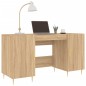 vidaXL Scrivania Rovere Sonoma 140x50x75 cm in Legno Multistrato vidaXL Scrivania Rovere Sonoma 140x50x75 cm in Legno Multistrato