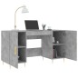vidaXL Scrivania Grigio Cemento 140x50x75 cm in Legno Multistrato vidaXL Scrivania Grigio Cemento 140x50x75 cm in Legno Multistrato
