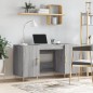 vidaXL Scrivania Grigio Sonoma 140x50x75 cm in Legno Multistrato vidaXL Scrivania Grigio Sonoma 140x50x75 cm in Legno Multistrato