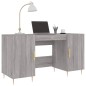 vidaXL Scrivania Grigio Sonoma 140x50x75 cm in Legno Multistrato vidaXL Scrivania Grigio Sonoma 140x50x75 cm in Legno Multistrato
