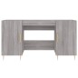 vidaXL Scrivania Grigio Sonoma 140x50x75 cm in Legno Multistrato vidaXL Scrivania Grigio Sonoma 140x50x75 cm in Legno Multistrato