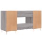 vidaXL Scrivania Grigio Sonoma 140x50x75 cm in Legno Multistrato vidaXL Scrivania Grigio Sonoma 140x50x75 cm in Legno Multistrato