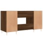 vidaXL Scrivania Rovere Marrone 140x50x75 cm in Legno Multistrato
