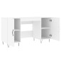 vidaXL Scrivania Bianca 140x50x75 cm in Legno Multistrato vidaXL Scrivania Bianca 140x50x75 cm in Legno Multistrato