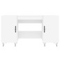 vidaXL Scrivania Bianca 140x50x75 cm in Legno Multistrato vidaXL Scrivania Bianca 140x50x75 cm in Legno Multistrato