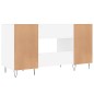 vidaXL Scrivania Bianca 140x50x75 cm in Legno Multistrato vidaXL Scrivania Bianca 140x50x75 cm in Legno Multistrato