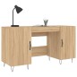 vidaXL Scrivania Rovere Sonoma 140x50x75 cm in Legno Multistrato
